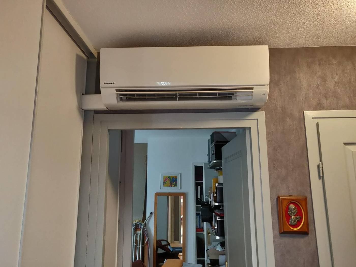 Climatisation murale Panasonic en appartement à Grenoble par Air Eco Clim