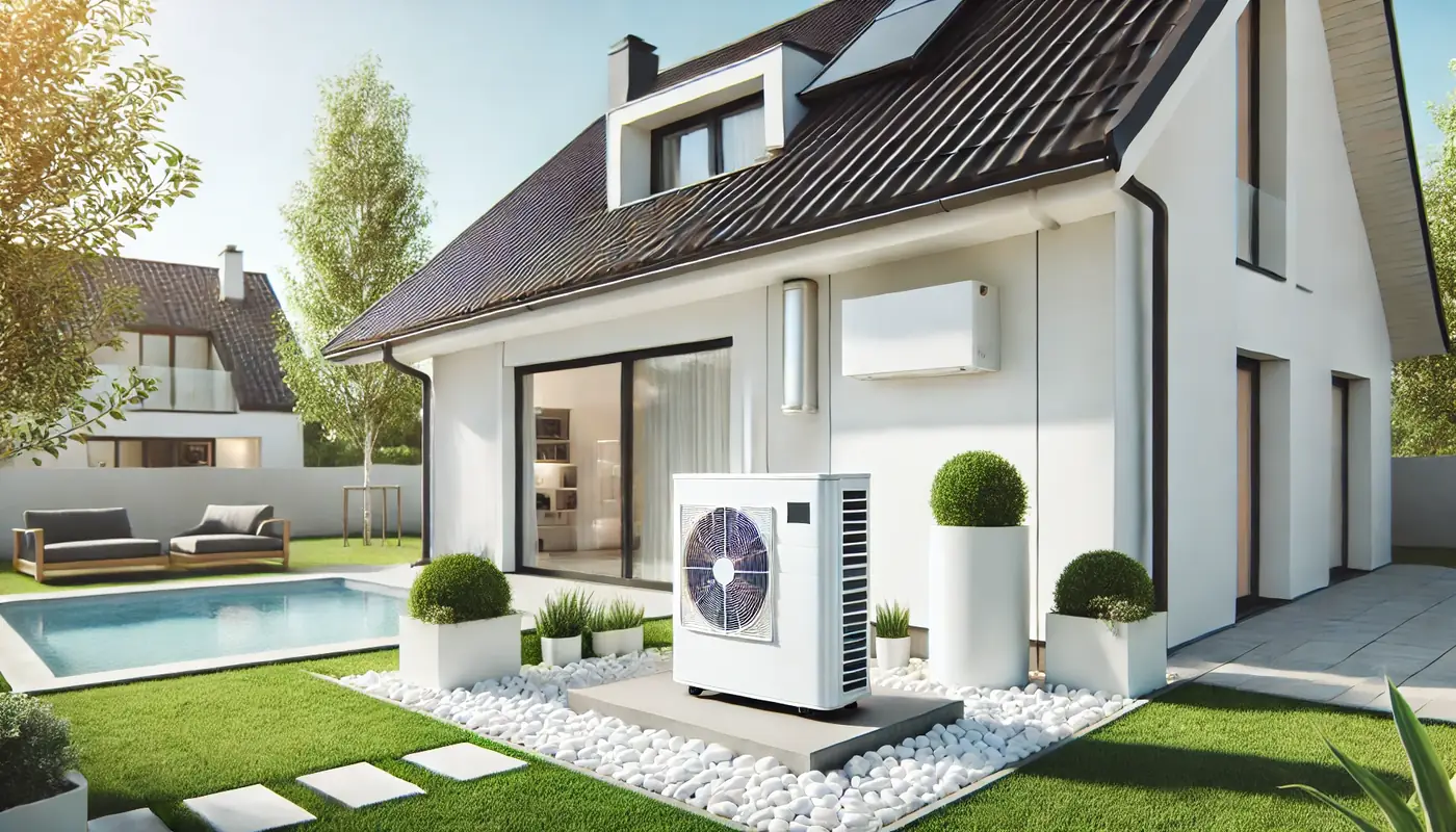 Pompe à chaleur extérieure installée par Air Eco Clim